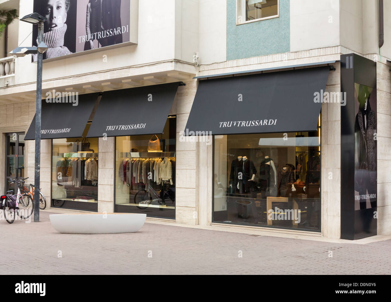 Trussardi fashion store, Italia Foto Stock