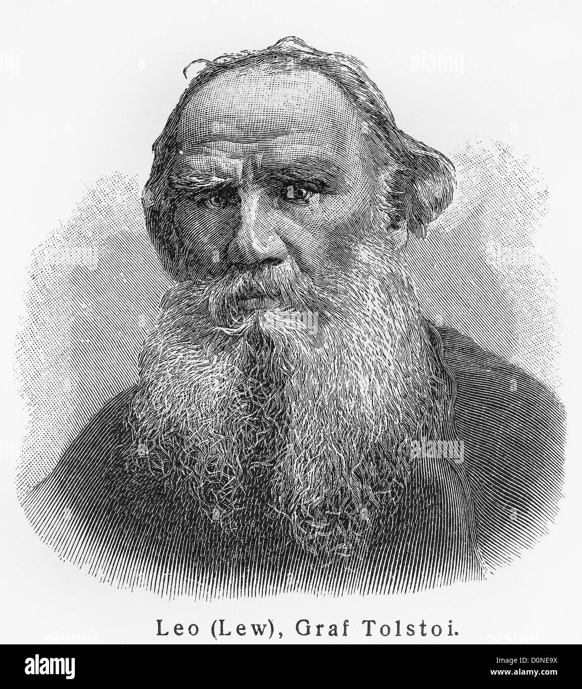 Leo Nikolayevich Tolstoy Foto Stock