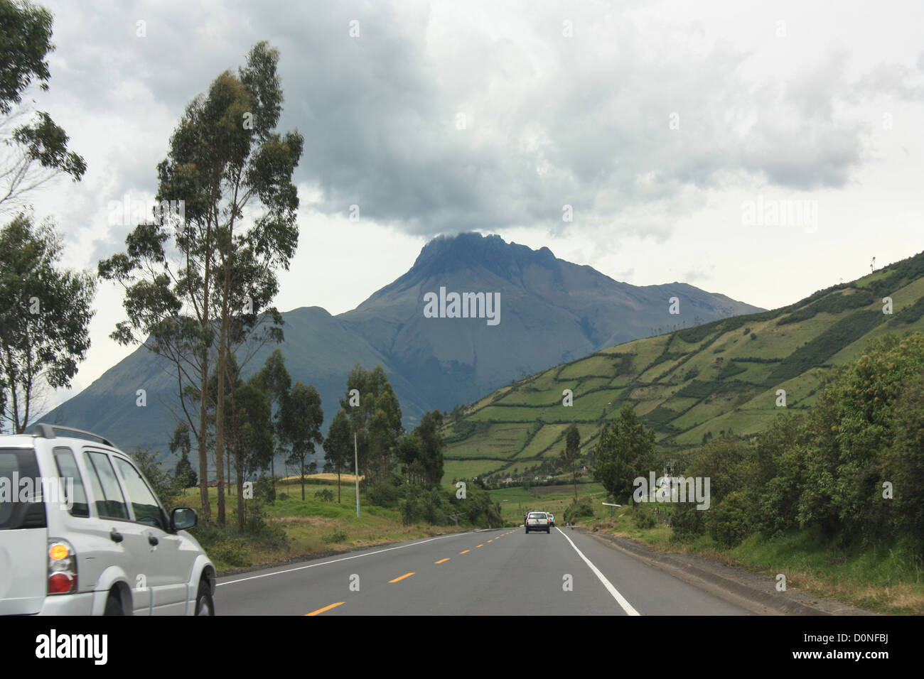 Strada di Montagna in Ecuador Foto Stock