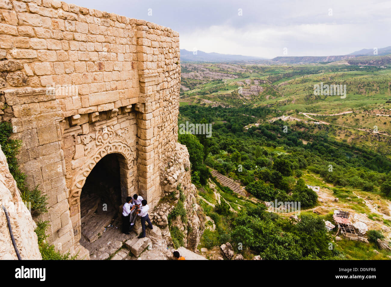 La Chiesa Assira orientale o Badinan Gate di Amadiya. Governatorato Dohuk, regione del Kurdistan in Iraq Foto Stock