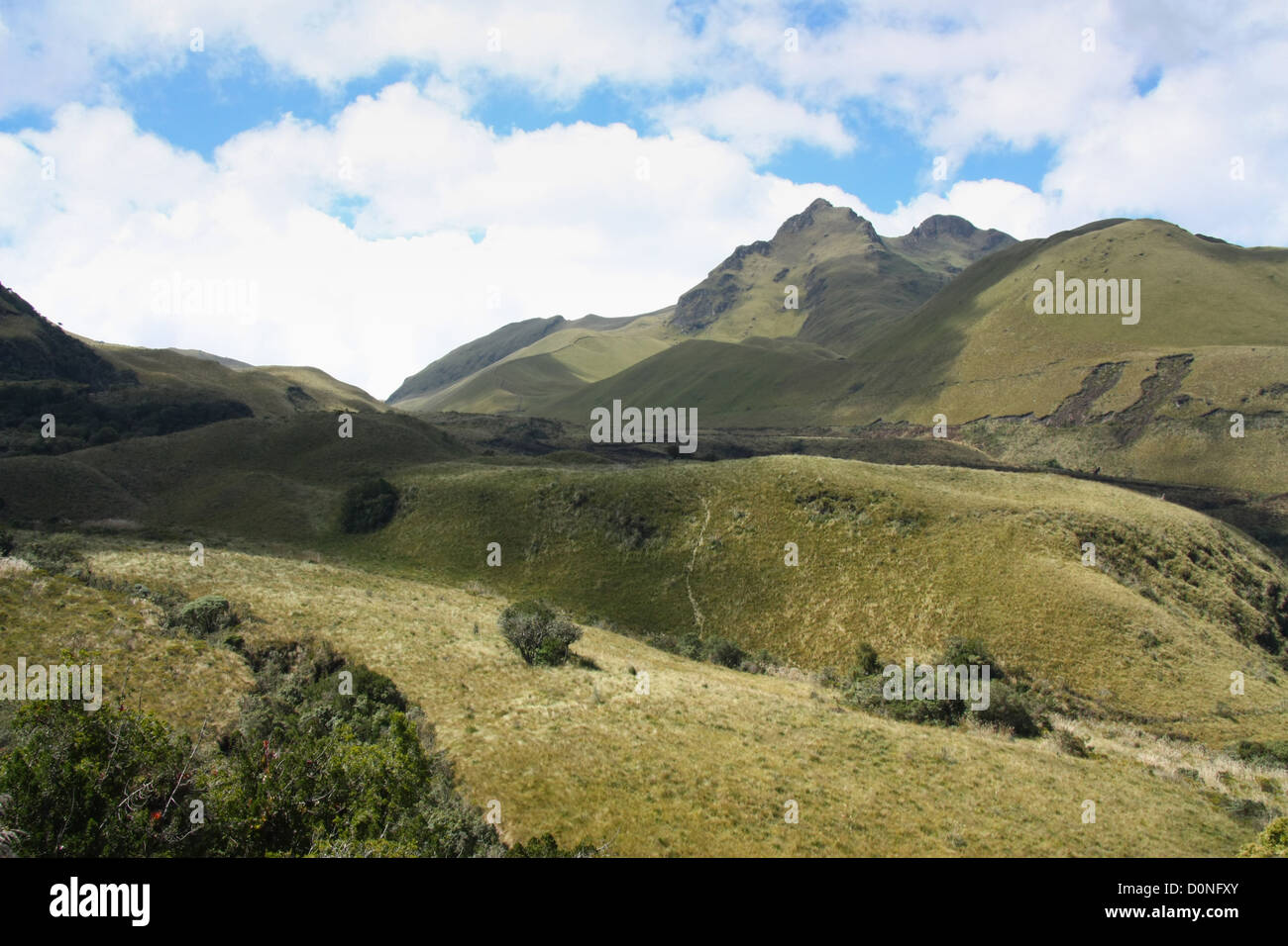 Le montagne intorno a Quito in Ecuador Foto Stock