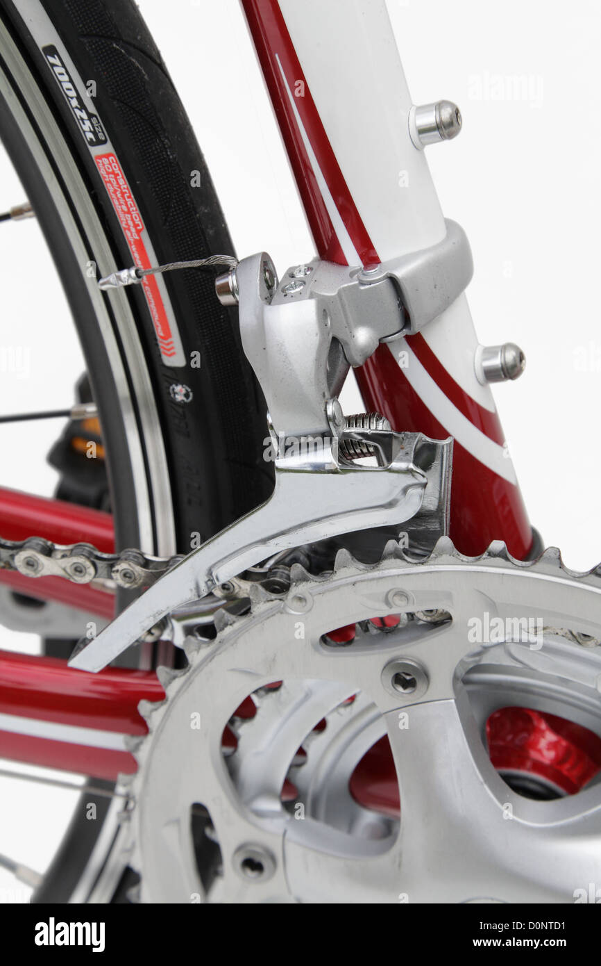 Bici da corsa bicicletta guarnitura ruote dentate della catena di  trasmissione Foto stock - Alamy