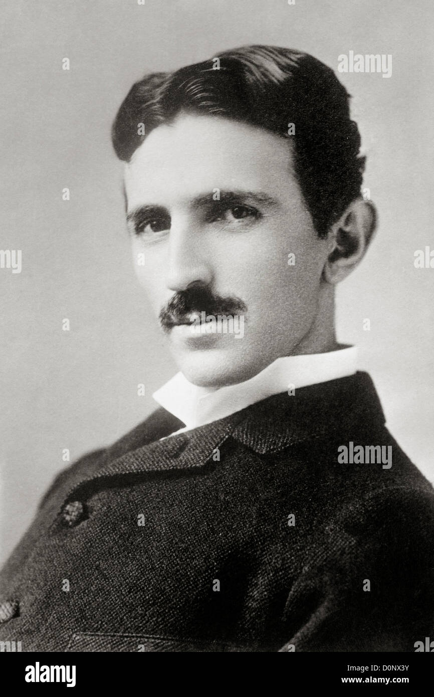 Inventore e il fisico Nikola Tesla Foto Stock