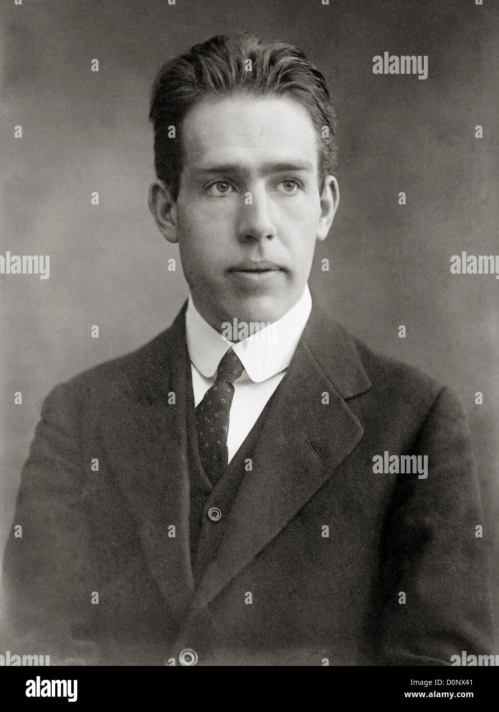 Il fisico Niels Bohr come un giovane uomo Foto Stock
