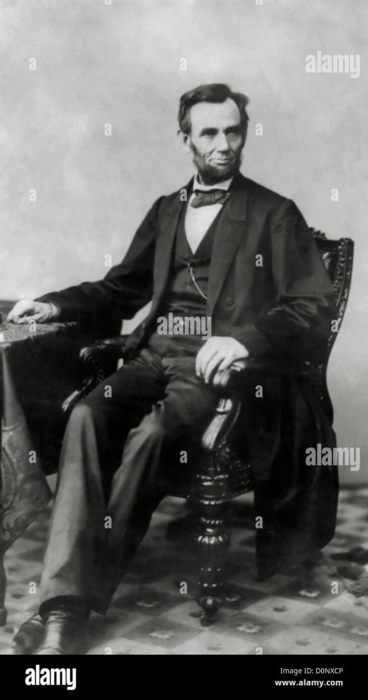 Il presidente Abraham Lincoln Foto Stock