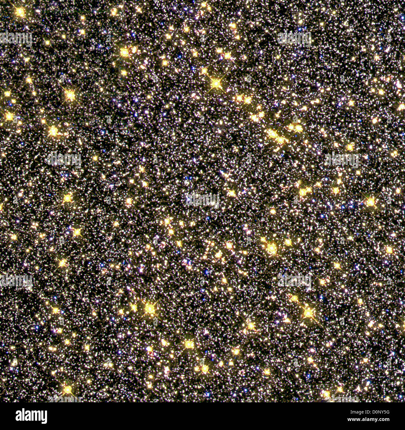 Un denso sciame di stelle in Omega Centauri Foto Stock