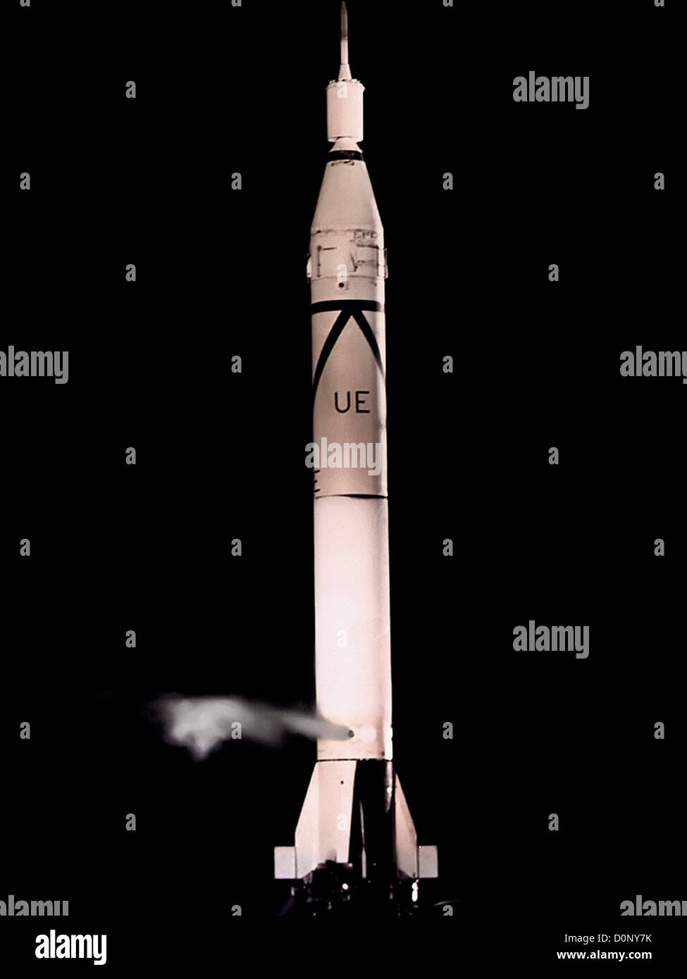 Juno razzo sulla rampa di lancio Foto Stock