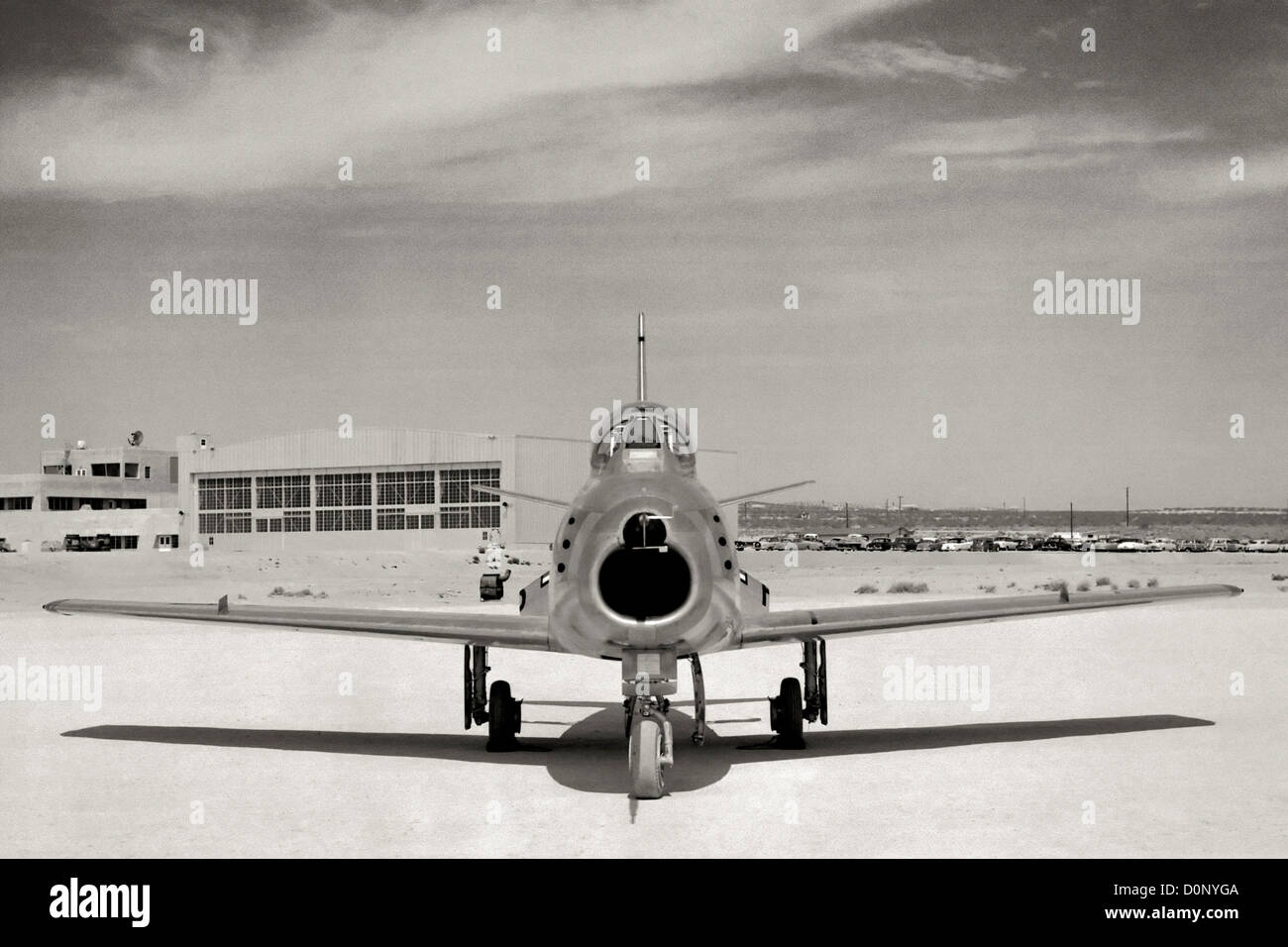Vista frontale della F-86 Sabre Foto Stock
