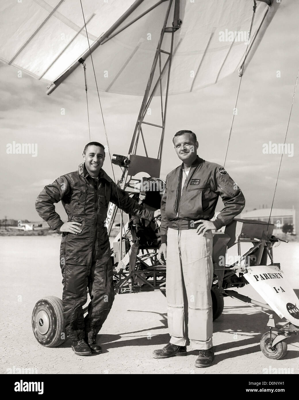 Gus Grissom con Paresev 1-A Foto Stock