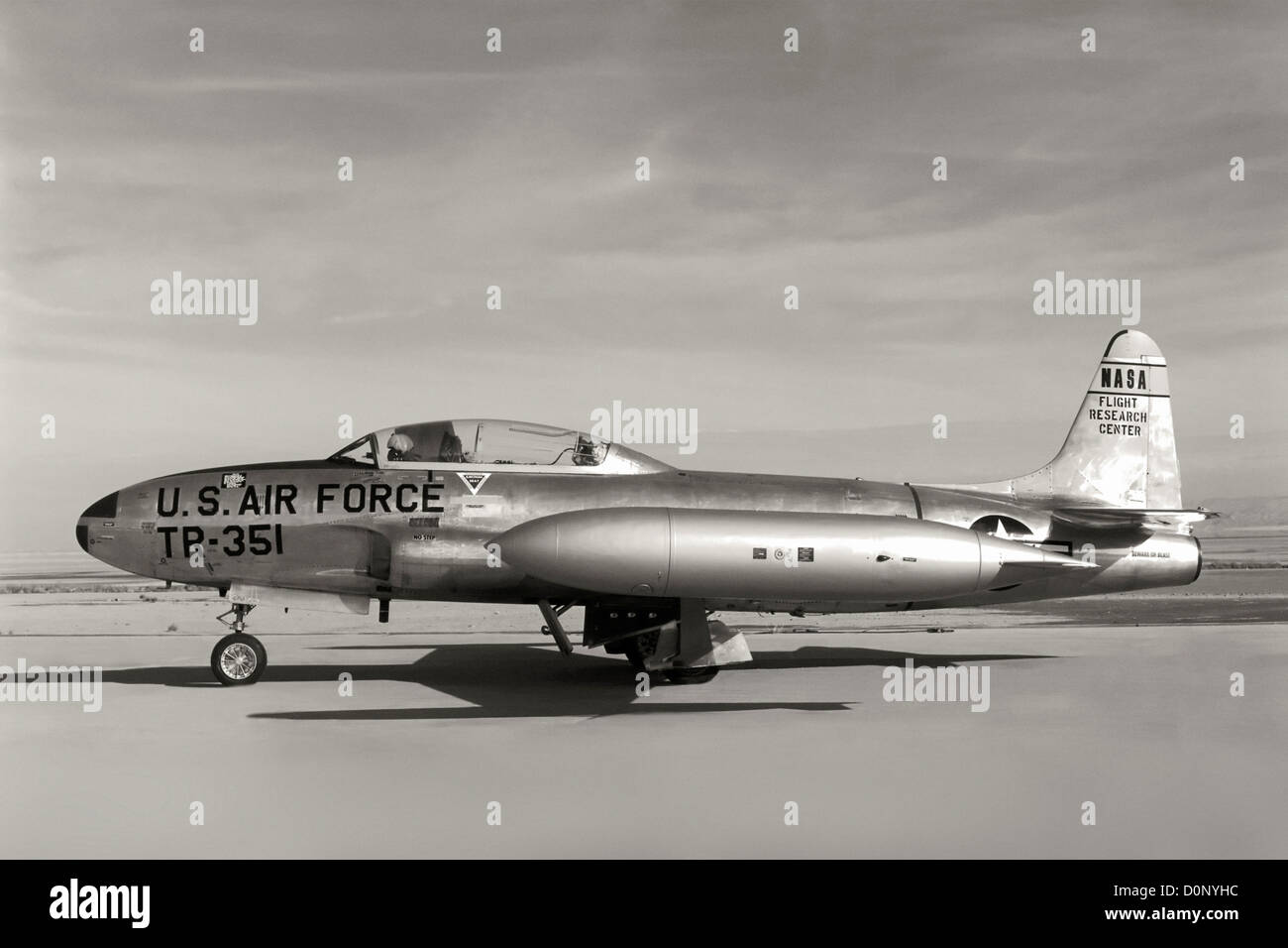 T-33 della NASA a volo Centro di Ricerca Foto Stock