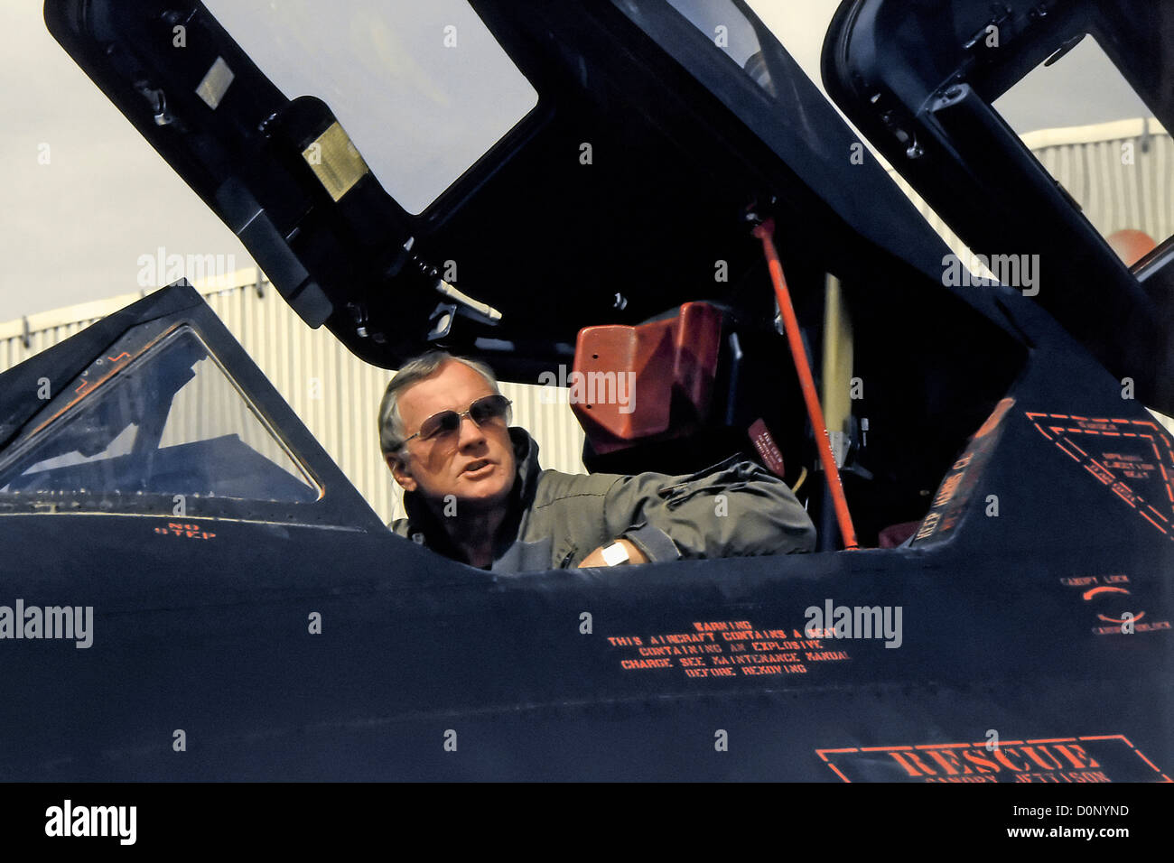 Neil Armstrong a Dryden Flight Research Center Foto Stock