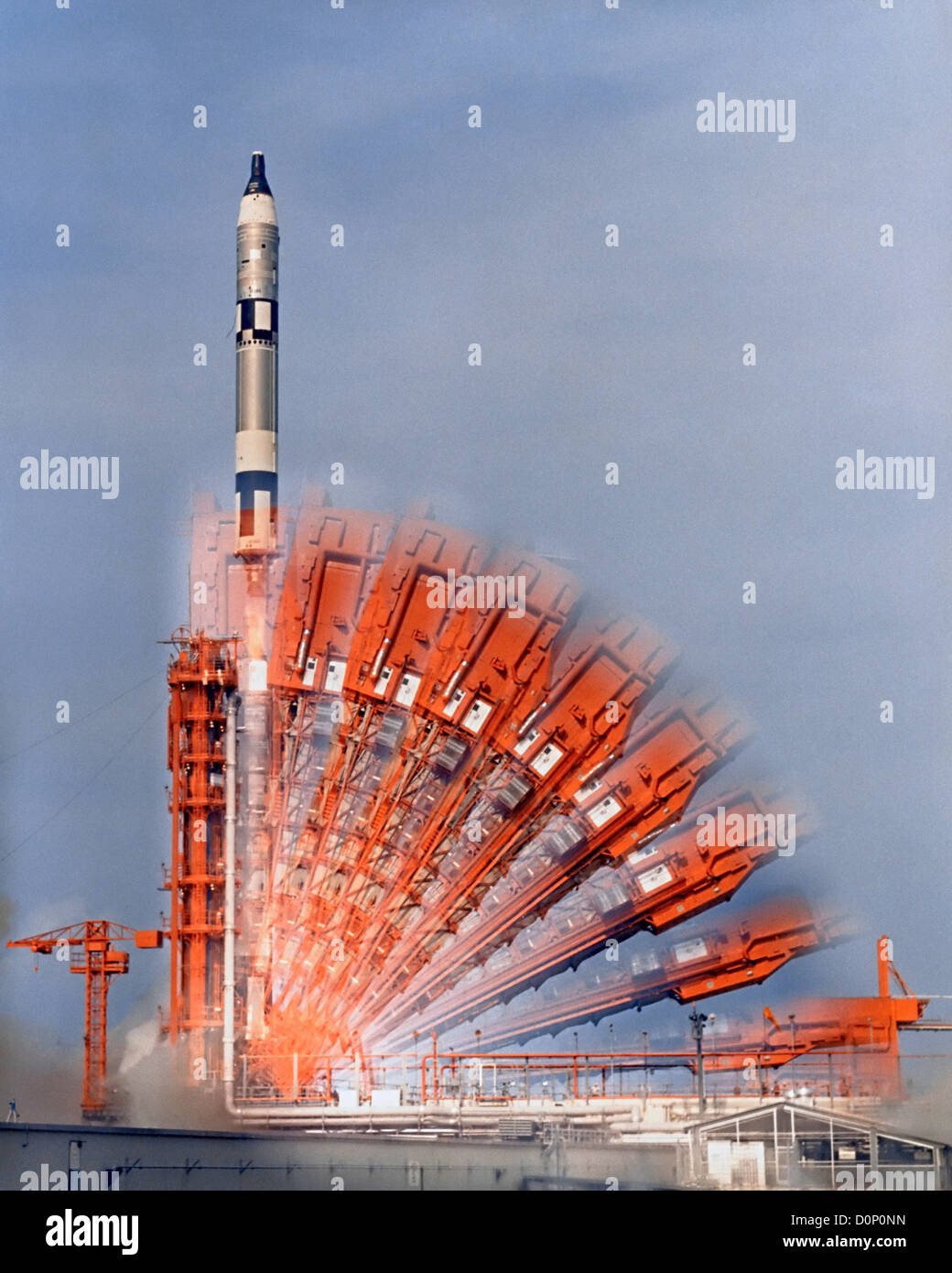 Il decollo della Gemini X Foto Stock