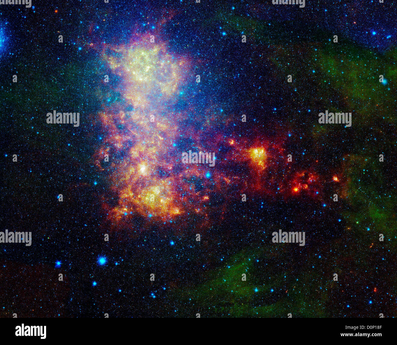 Small Magellanic Cloud a infrarossi Foto Stock