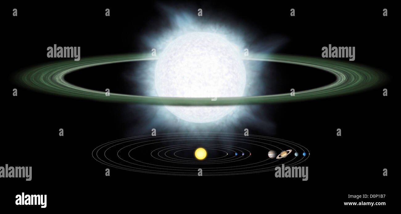 Disco intorno al Hypergiant Star Foto Stock