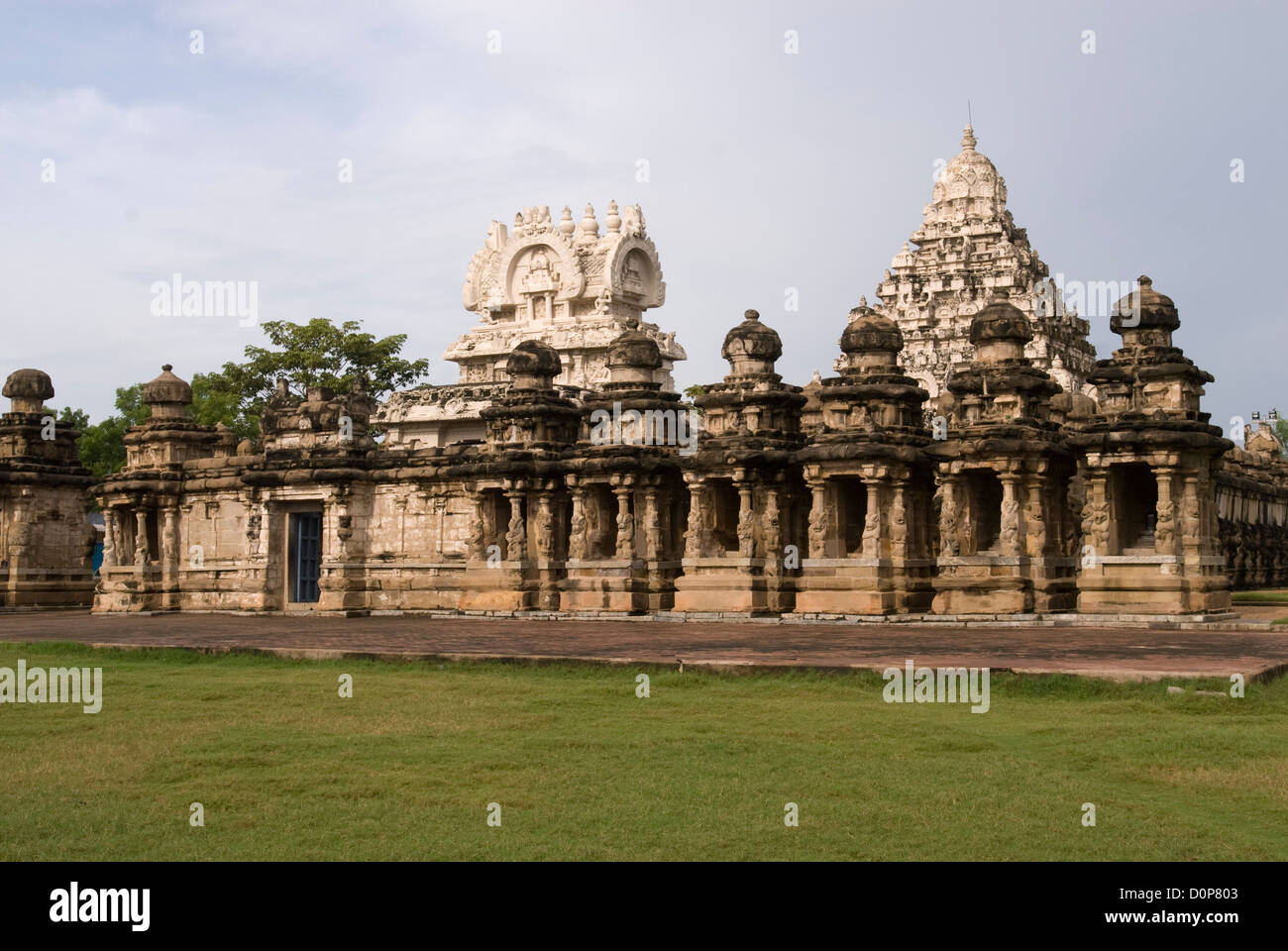 Il tempio Kailasanatha in Kanchipuram vicino a Chennai, nello Stato del Tamil Nadu, India. Foto Stock