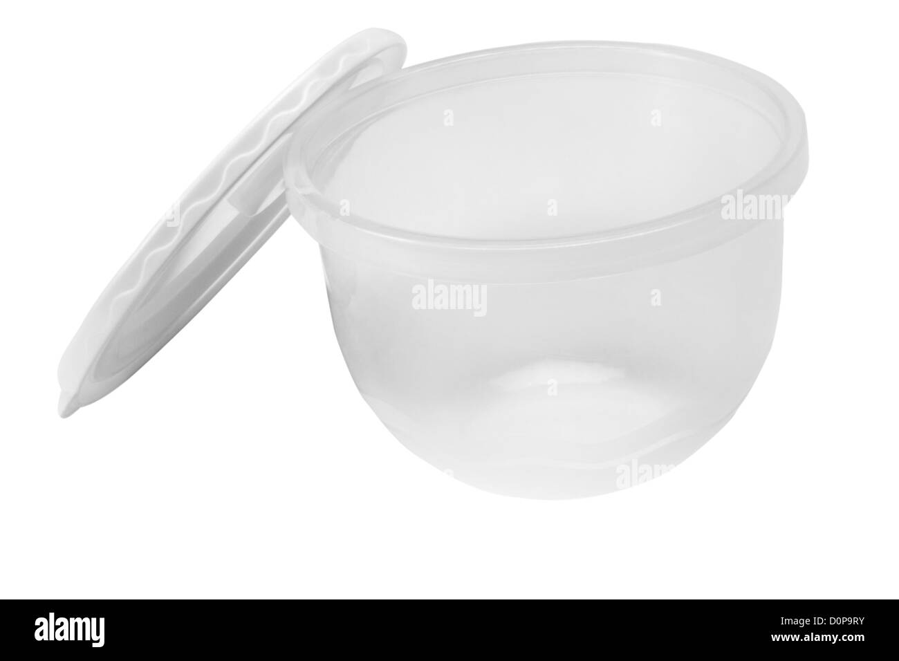 Close-up di un contenitore in plastica Foto Stock