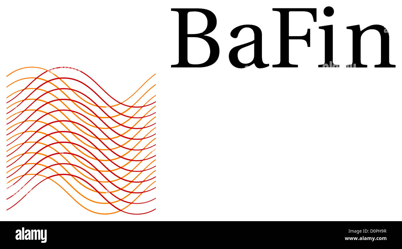 Il logo della compagnia di German Federal Financial Supervisory Authority BaFin. Foto Stock
