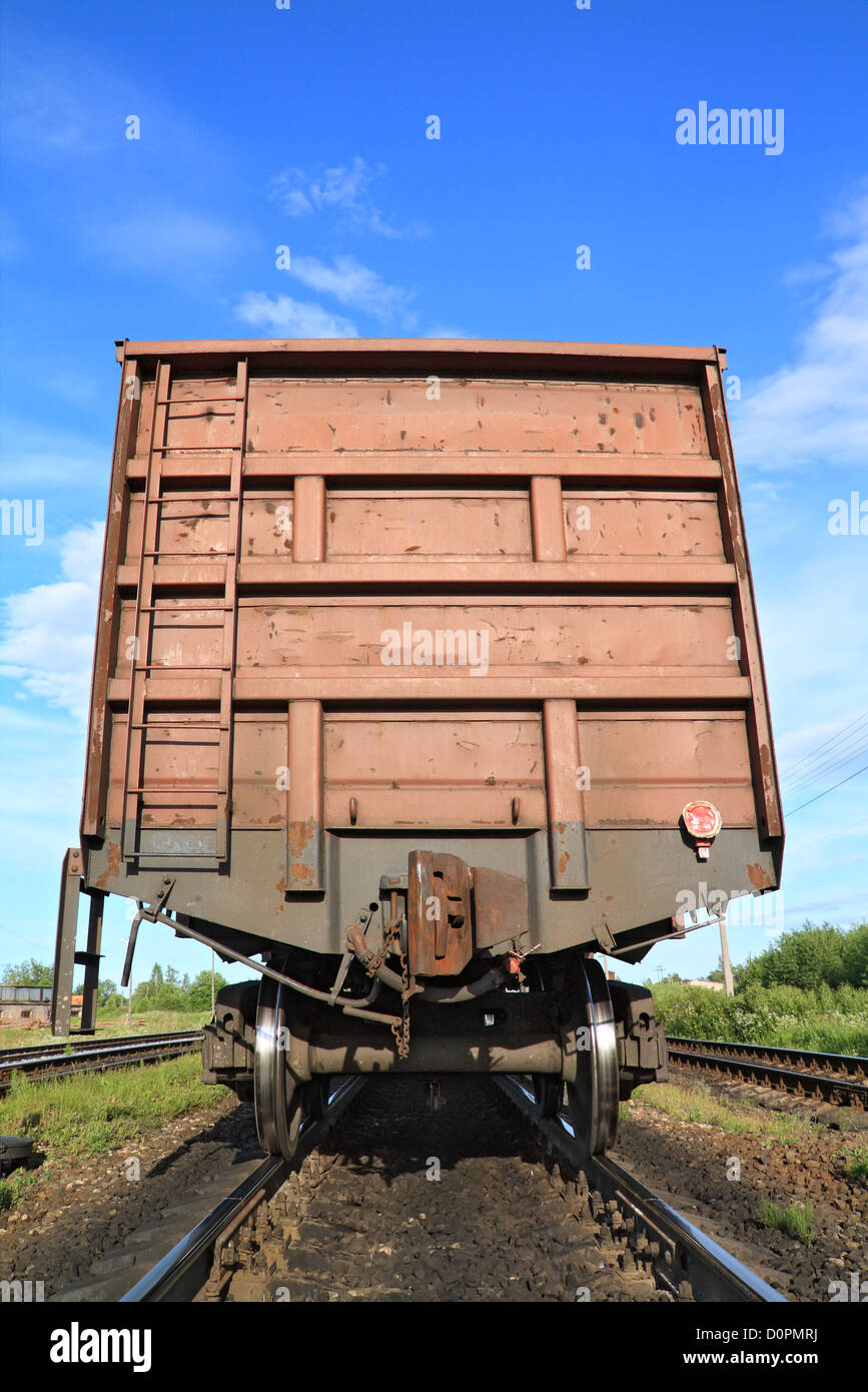 Cargo vagone ferroviario Foto Stock