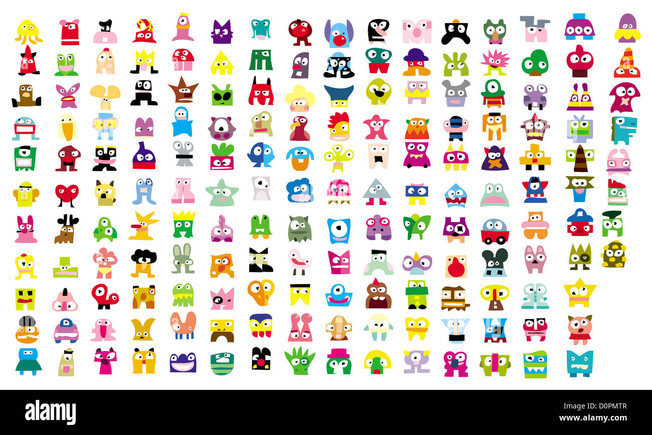 Creature di icona Foto Stock