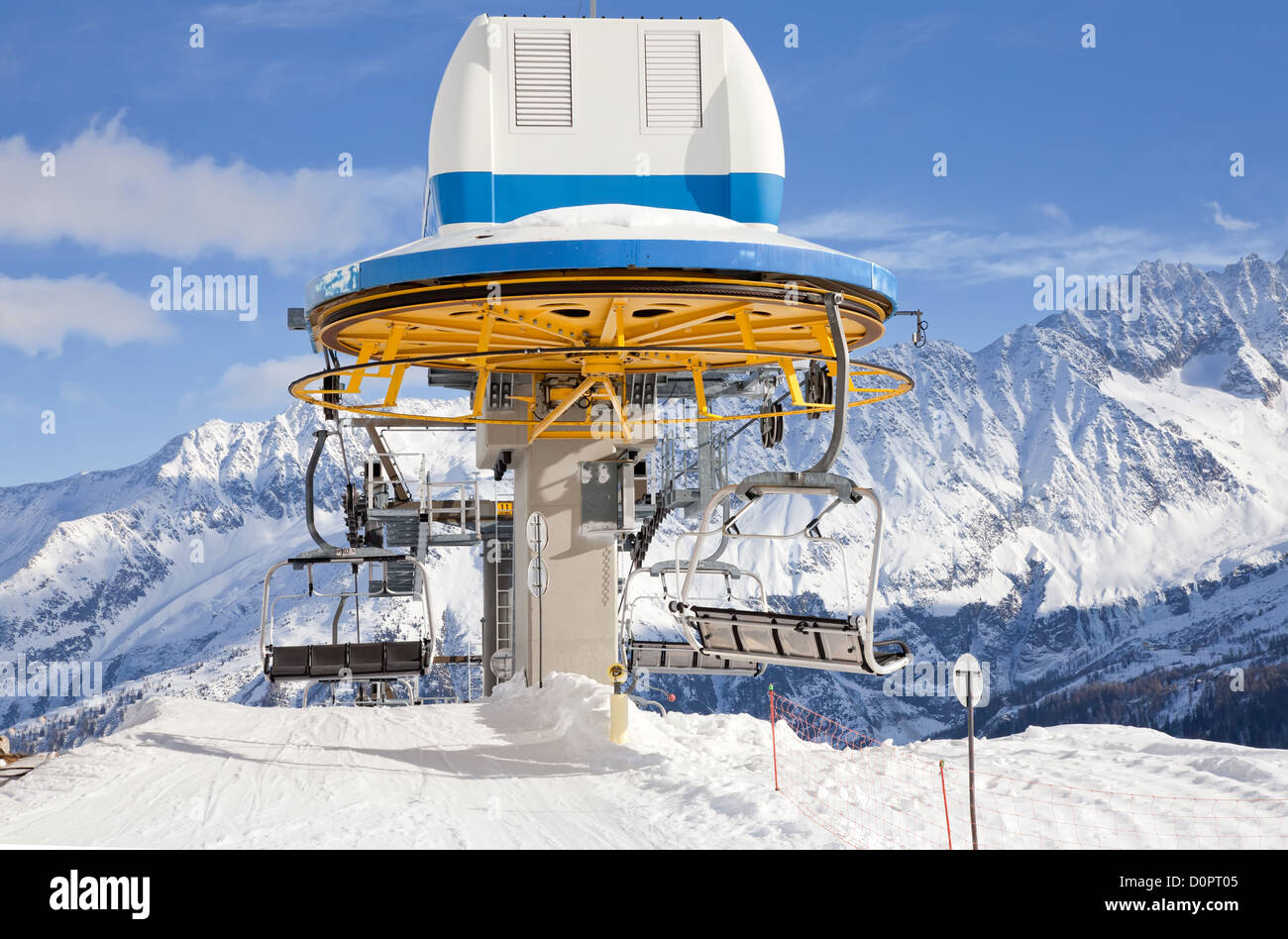 Stazione superiore della funivia Foto Stock