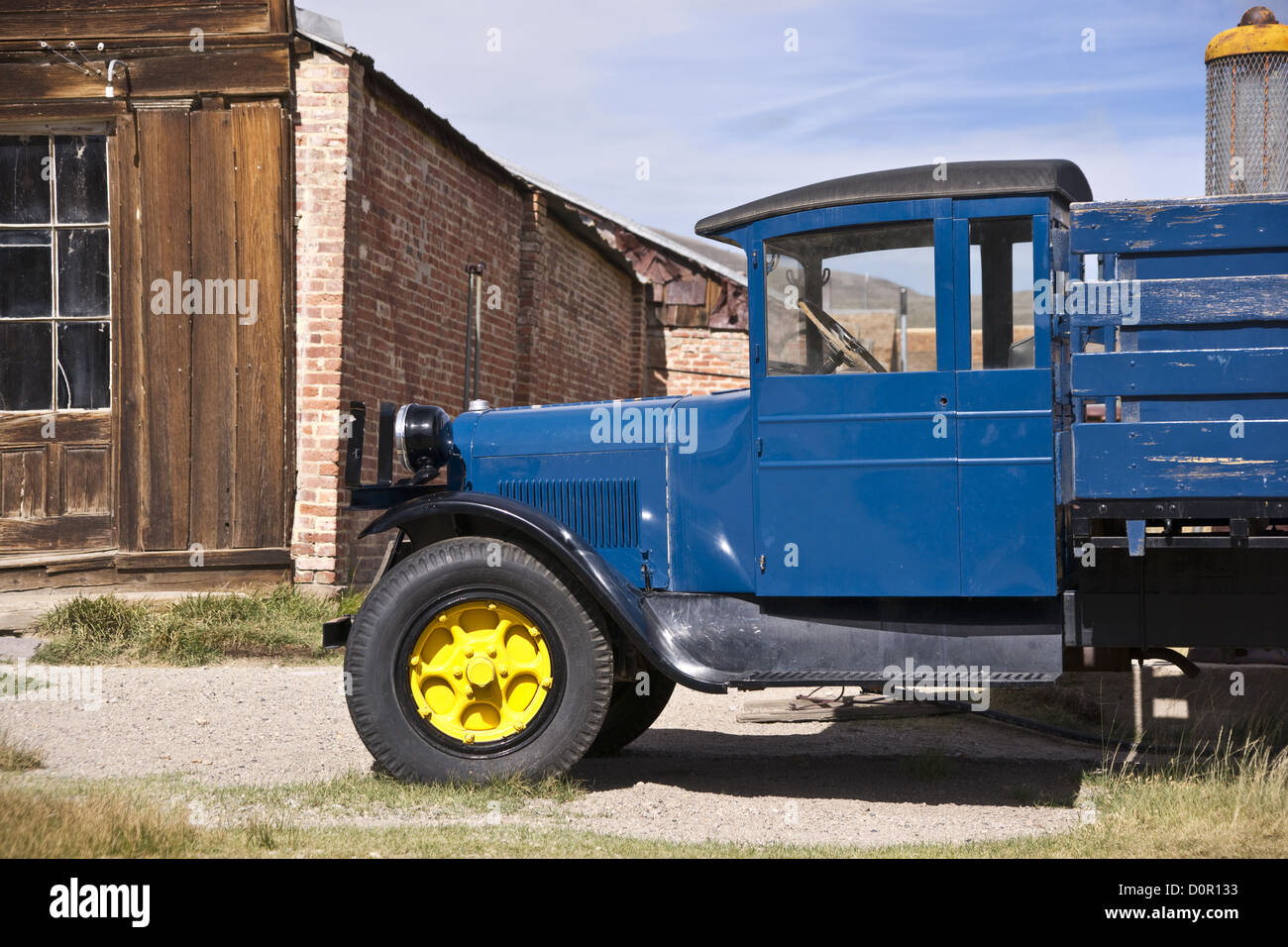 Vecchio carrello nel vecchio West Town Foto Stock