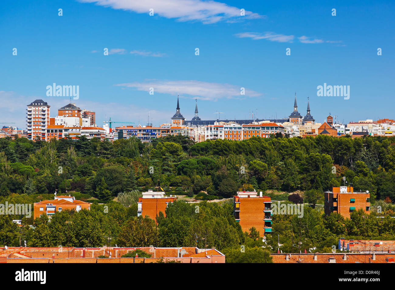 Vista di Madrid Spagna Foto Stock