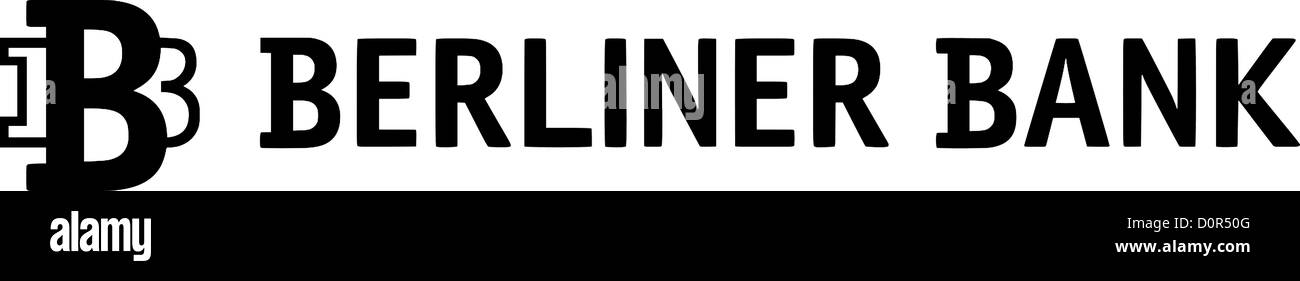 Logo del tedesco della Berliner Bank. Foto Stock