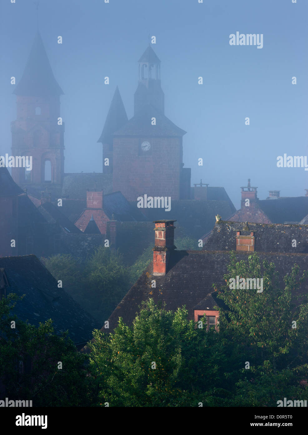 Collonges-la-Rouge, Corrèze, Limousin, Francia Foto Stock