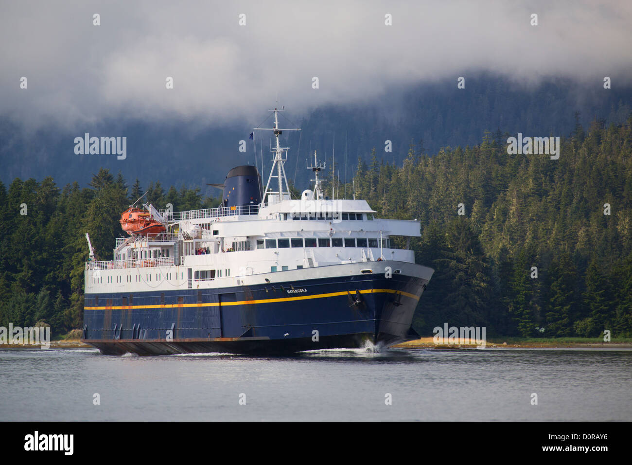 Stato dell'Alaska Ferry Matanuska, Pietroburgo, Alaska. Foto Stock