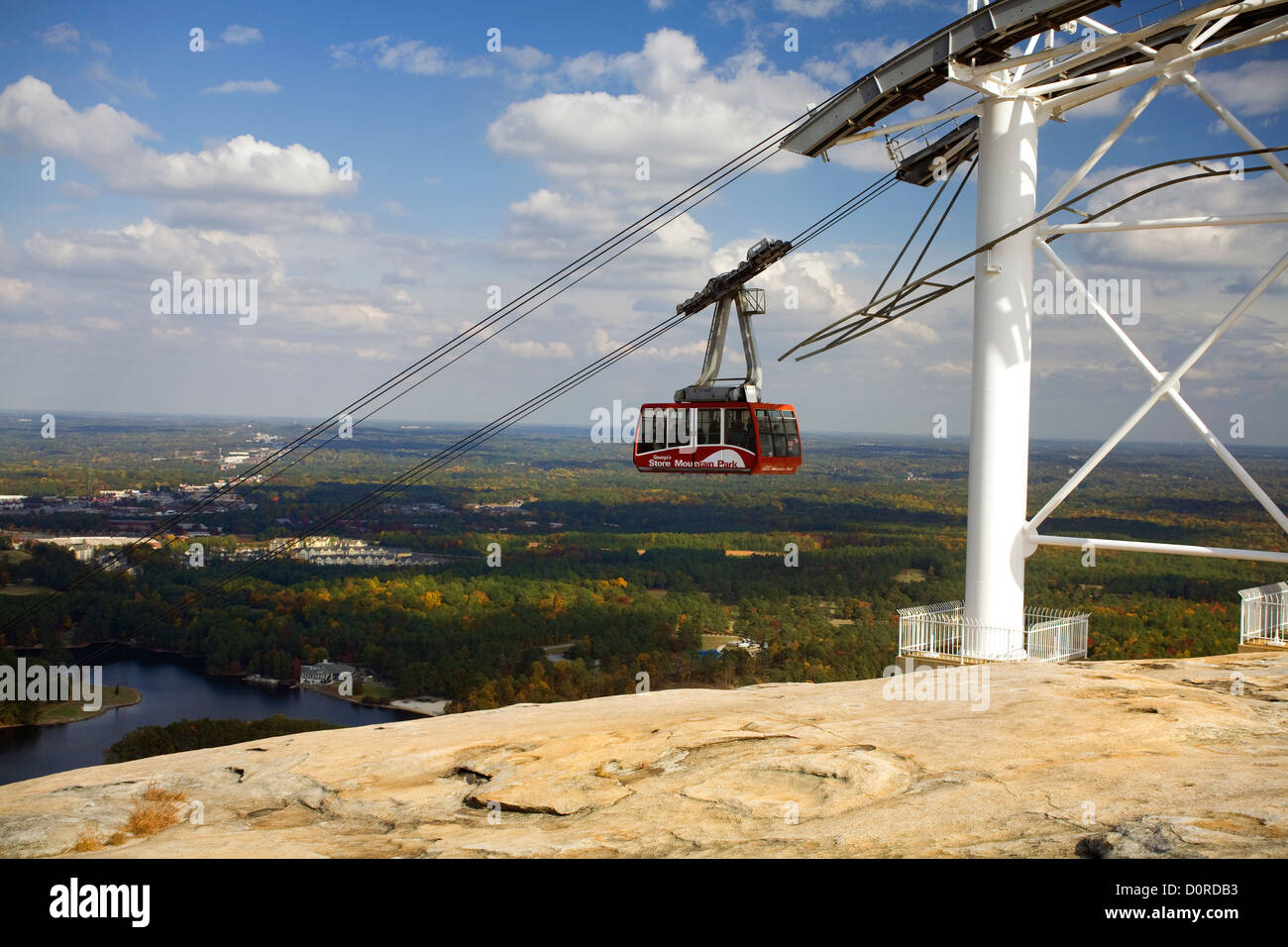 GA00167-00...GEORGIA - Skyride alla sommità della montagna di pietra in Stone Mountain Park vicino ad Atlanta. Foto Stock