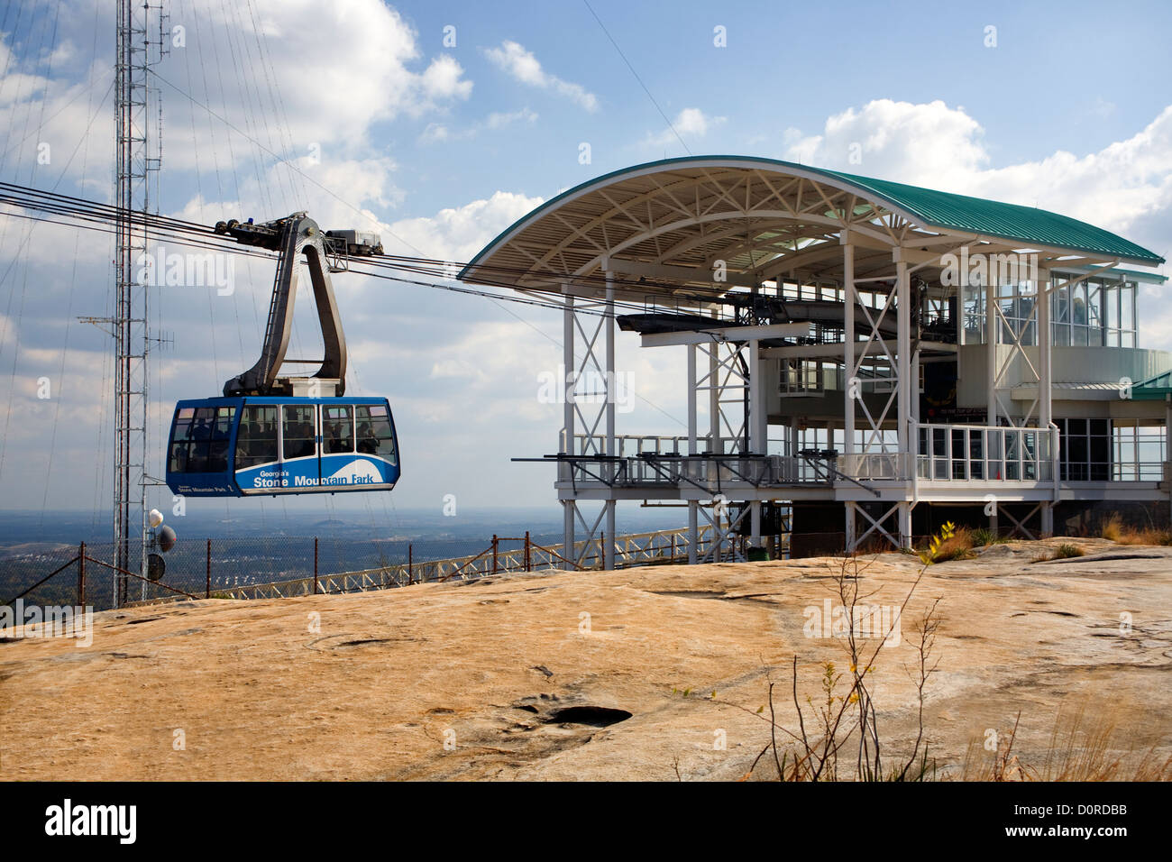GA00169-00...GEORGIA - Skyride alla sommità della montagna di pietra in Stone Mountain Park. Foto Stock