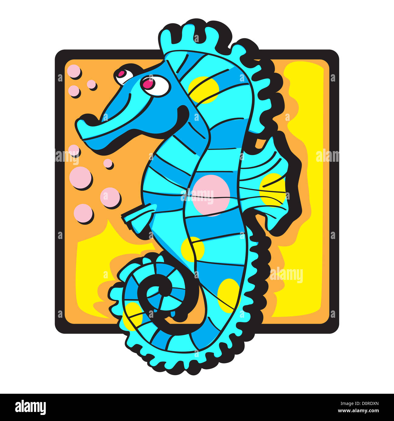 Seahorse clip art Foto Stock