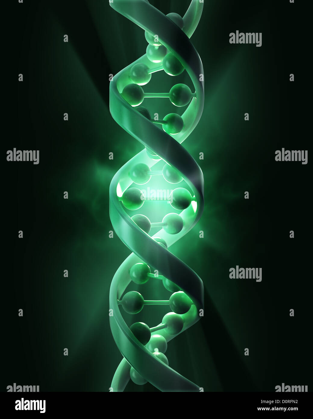 Filamenti di DNA Foto Stock