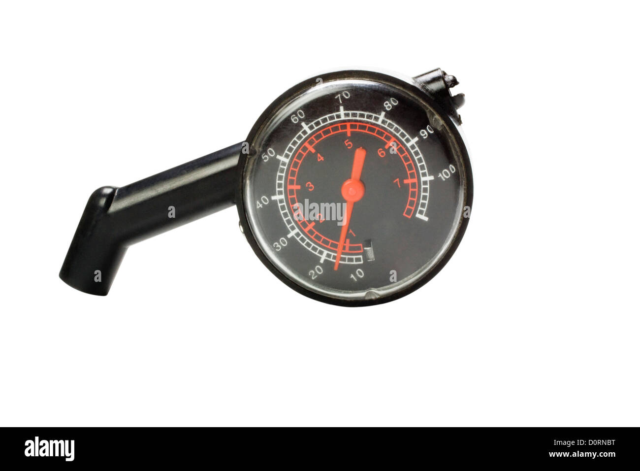 Close-up di un misuratore di pressione Foto Stock