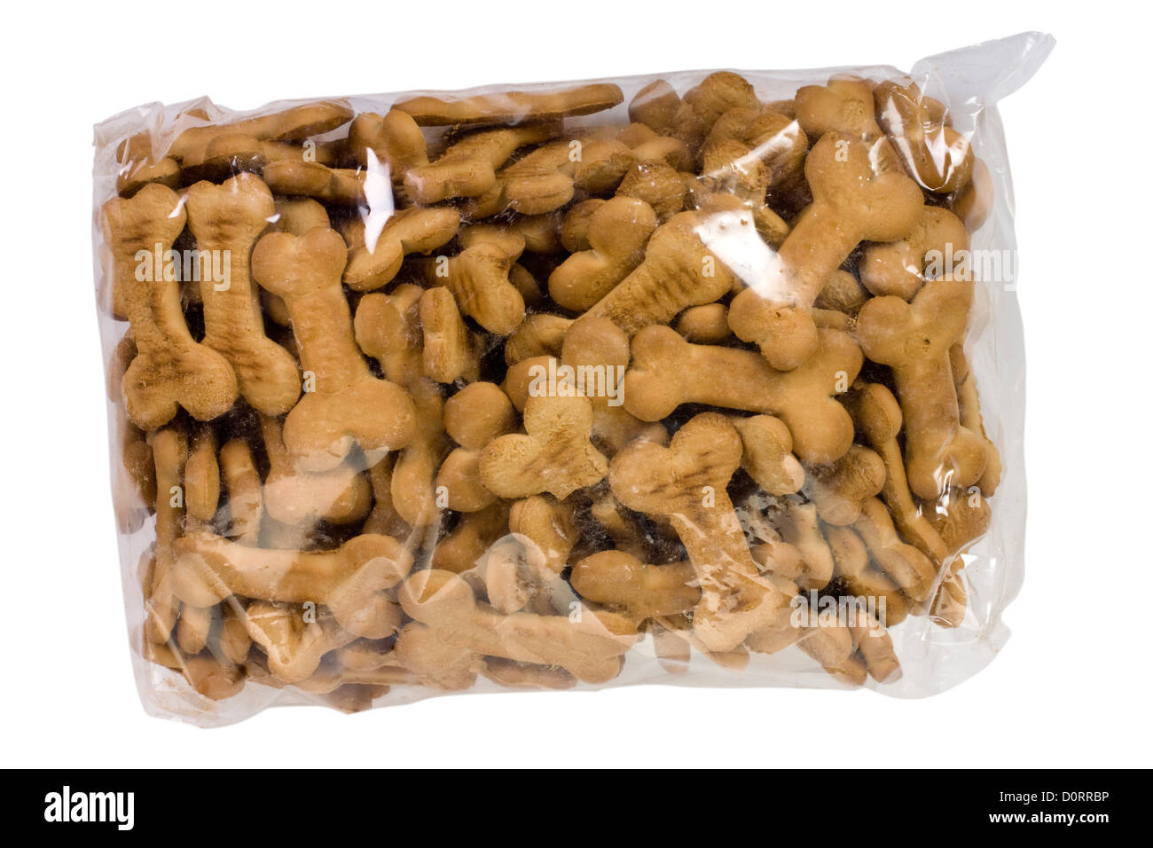 Close-up di un pacchetto di biscotti di cane Foto Stock