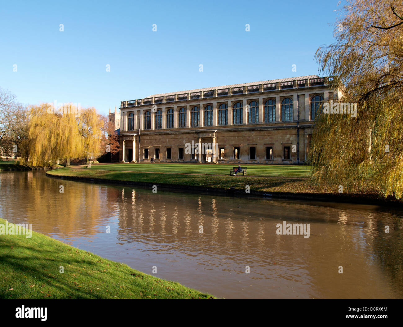 La Wren Library del Trinity College di Cambridge University, Regno Unito Foto Stock