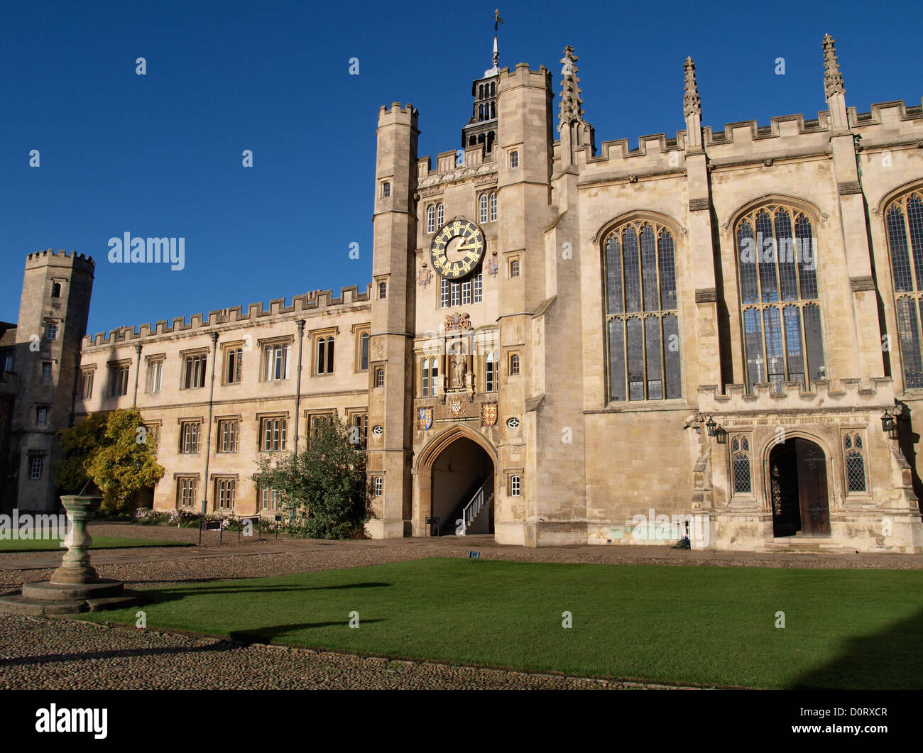King Edward's Gate, Trinity College di Cambridge, Regno Unito Foto Stock
