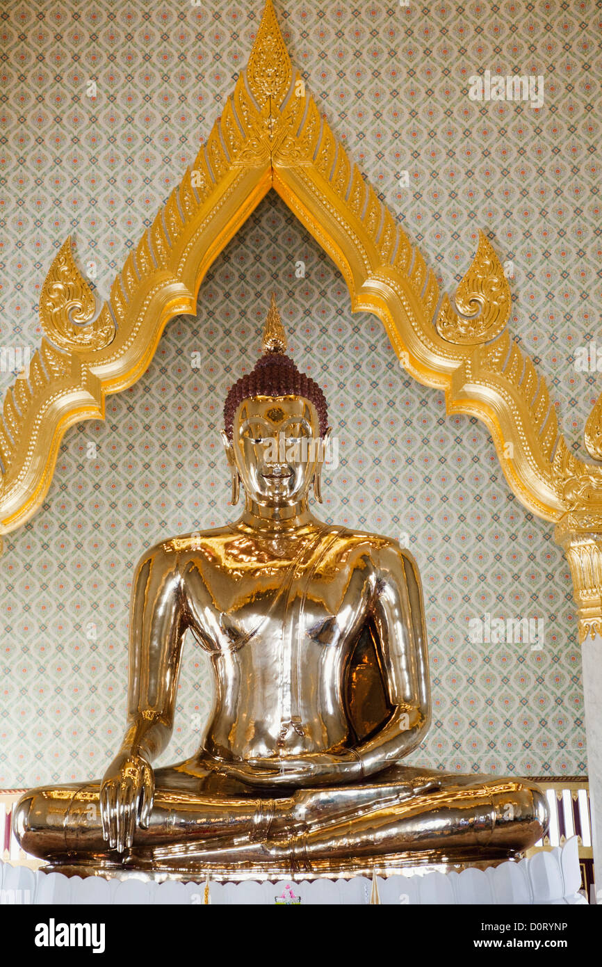 Asia, Thailandia, Bangkok, Wat Trimit, Golden Tempio del Buddha, tempio, templi, tempio thailandese, templi Thai, buddismo buddisti, Buddh Foto Stock