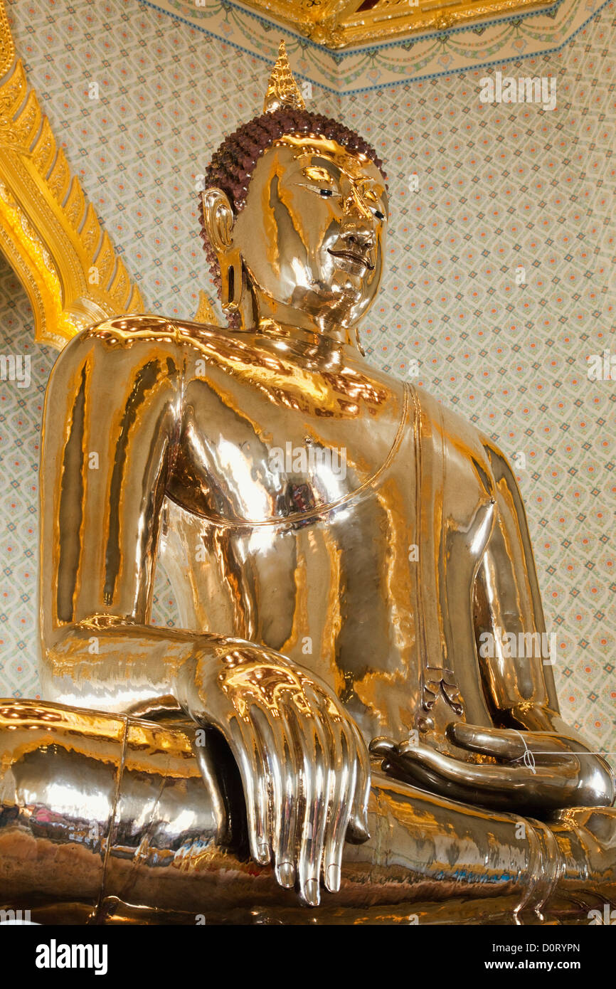 Asia, Thailandia, Bangkok, Wat Trimit, Golden Tempio del Buddha, tempio, templi, tempio thailandese, templi Thai, buddismo buddisti, Buddh Foto Stock
