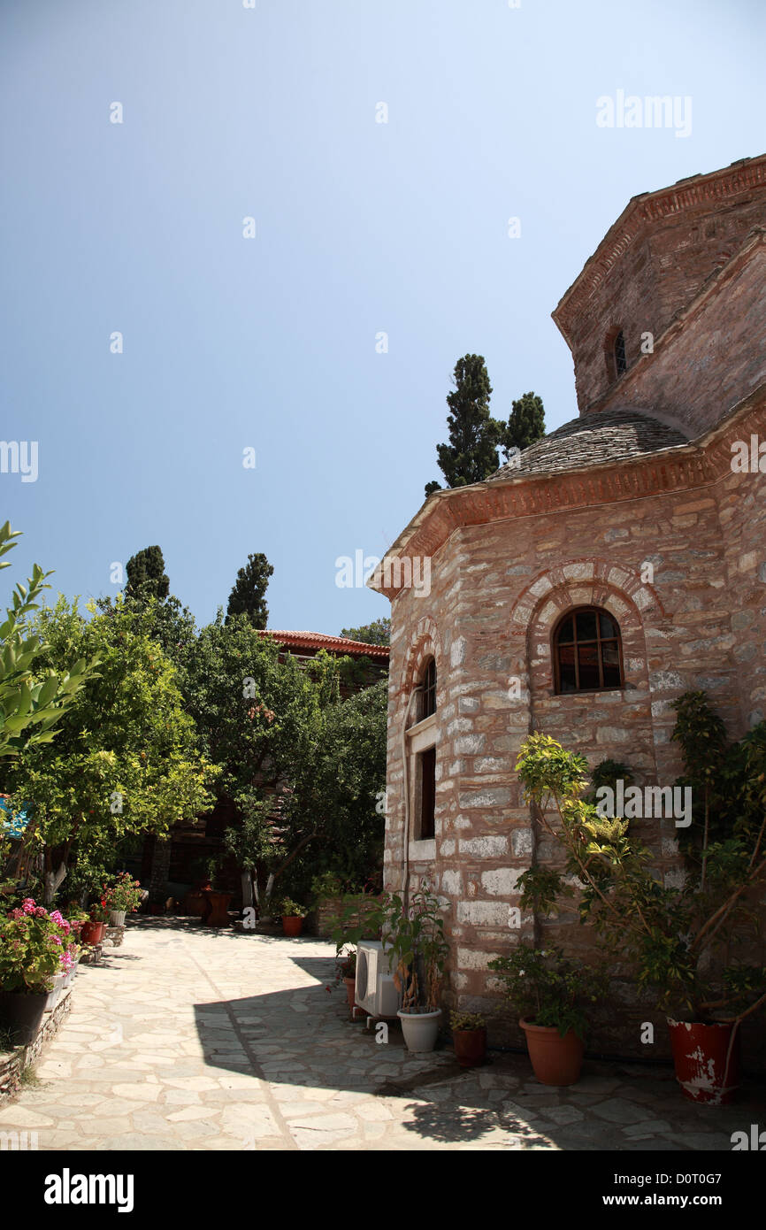 Santo Monastero di Evangelistria, Skiathos, Grecia Foto Stock