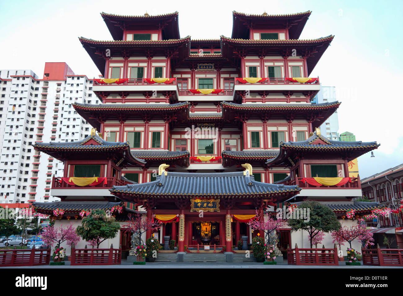 Asia, Singapore, Chinatown, del Dente del Buddha Tempio reliquia, tempio, templi, il Tempio cinese cinese, turismo, vacanze, ferie, tra Foto Stock