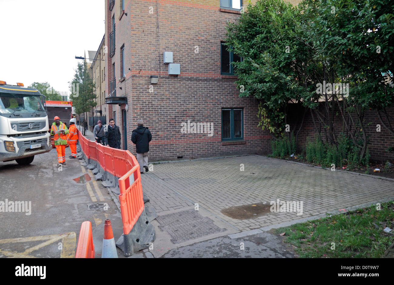 Durward Street, omicidio scena di Mary Ann Nichols, Jack lo Squartatore la prima vittima, Whitechapel, East London, Regno Unito. Foto Stock