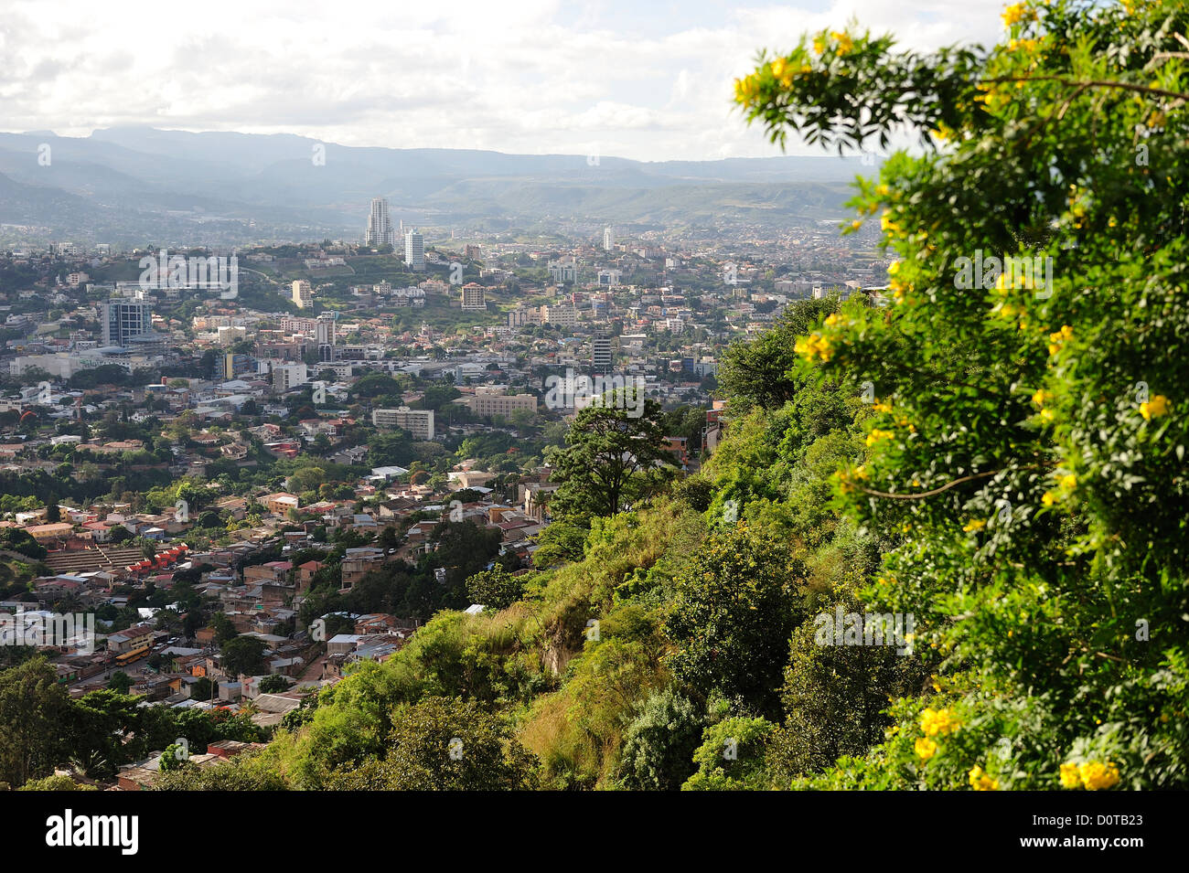 Vista, Tegucigalpa, capitale, Città, America Centrale, Honduras, Foto Stock