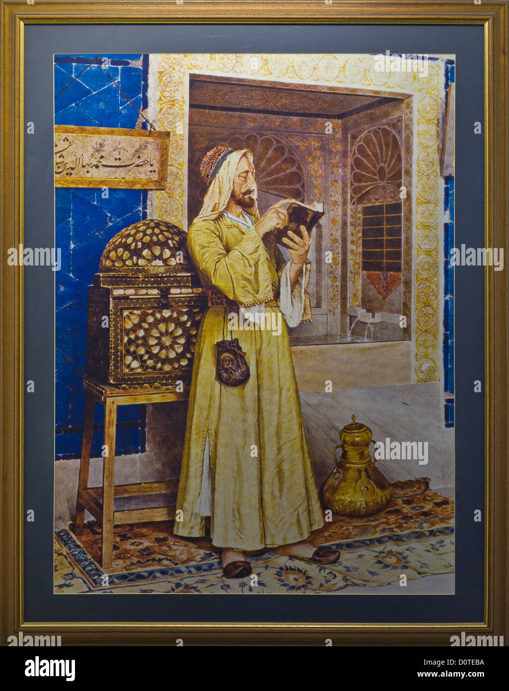La pittura di Osman Hamdi Bey 'Abı Hayat Çeşmesi' Museo Archeologico di Istanbul Istanbul Turchia Foto Stock