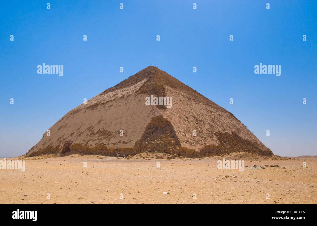 Piegate piramide a Dahshur, Il Cairo, Egitto Foto Stock