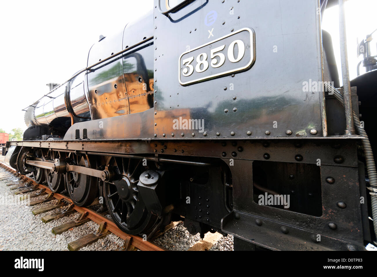 Ex GWR locomotiva a vapore 38xx classe numero 3850 visto sul West Somerset Railway Foto Stock