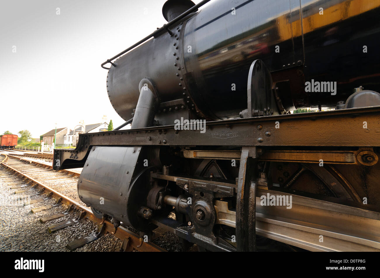 Ex GWR locomotiva a vapore 38xx classe numero 3850 sulla West Somerset Railway Foto Stock