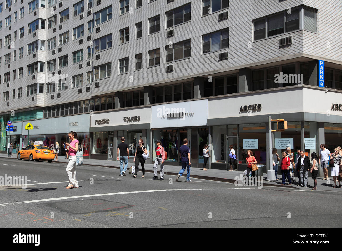 Madison Avenue, Upper East Side di Manhattan, New York City, Stati Uniti d'America Foto Stock