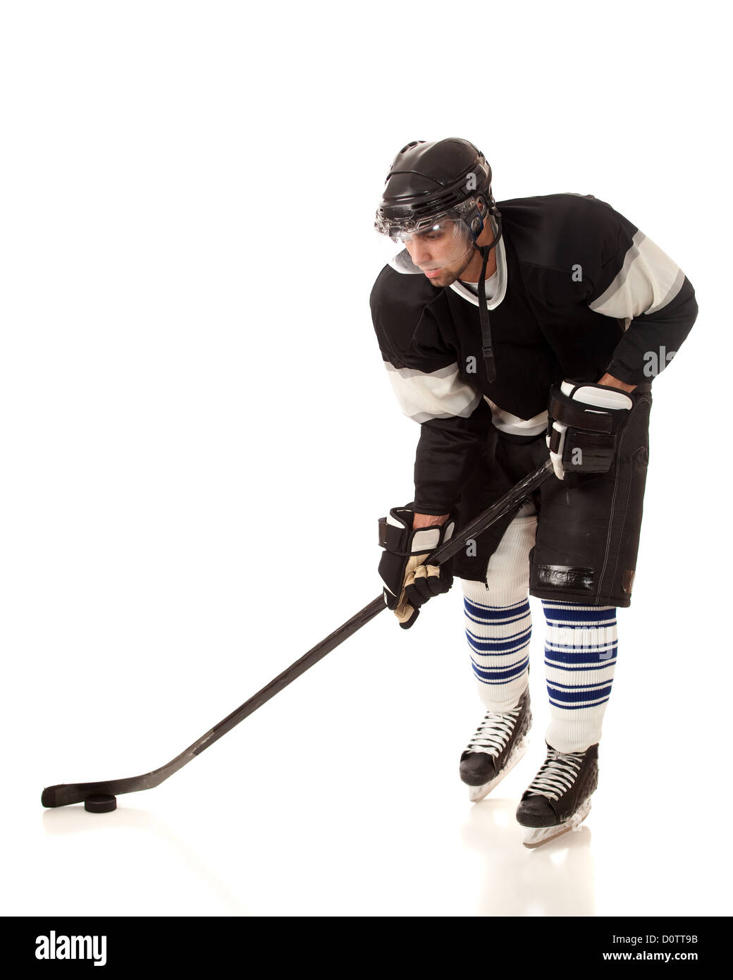 Hockey su ghiaccio Player Foto Stock