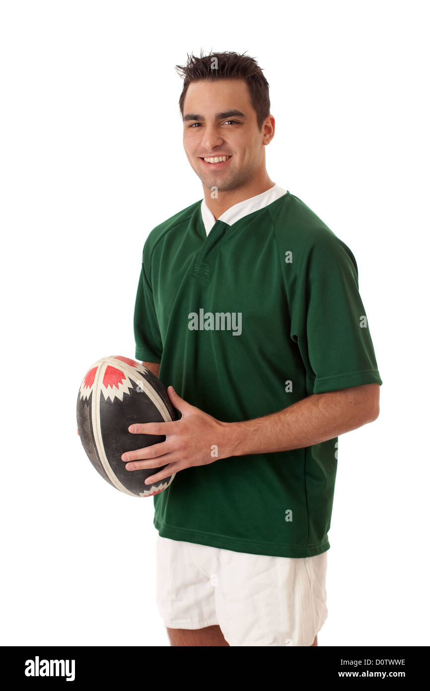 Giocatore di rugby Foto Stock